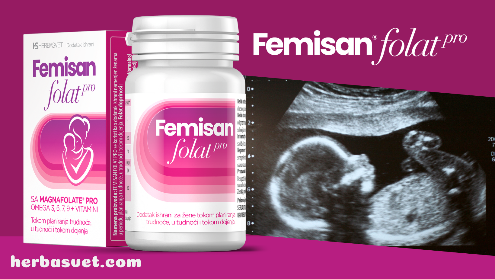 Femisan Folat Pro za zdravu trudnoću