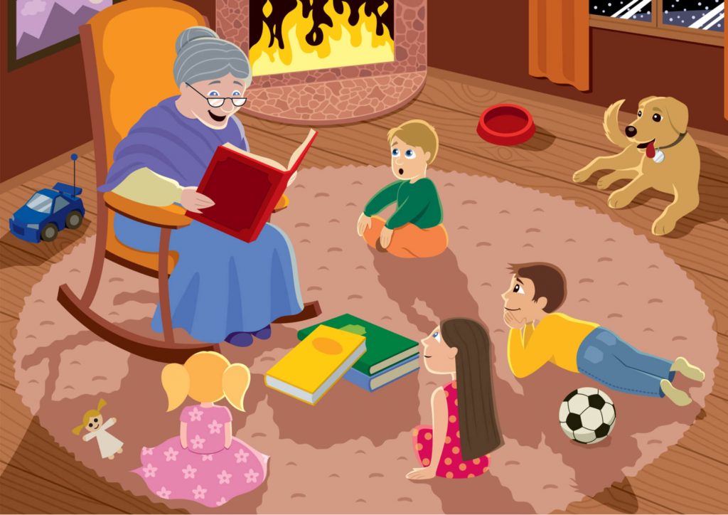 baka čita najke deci