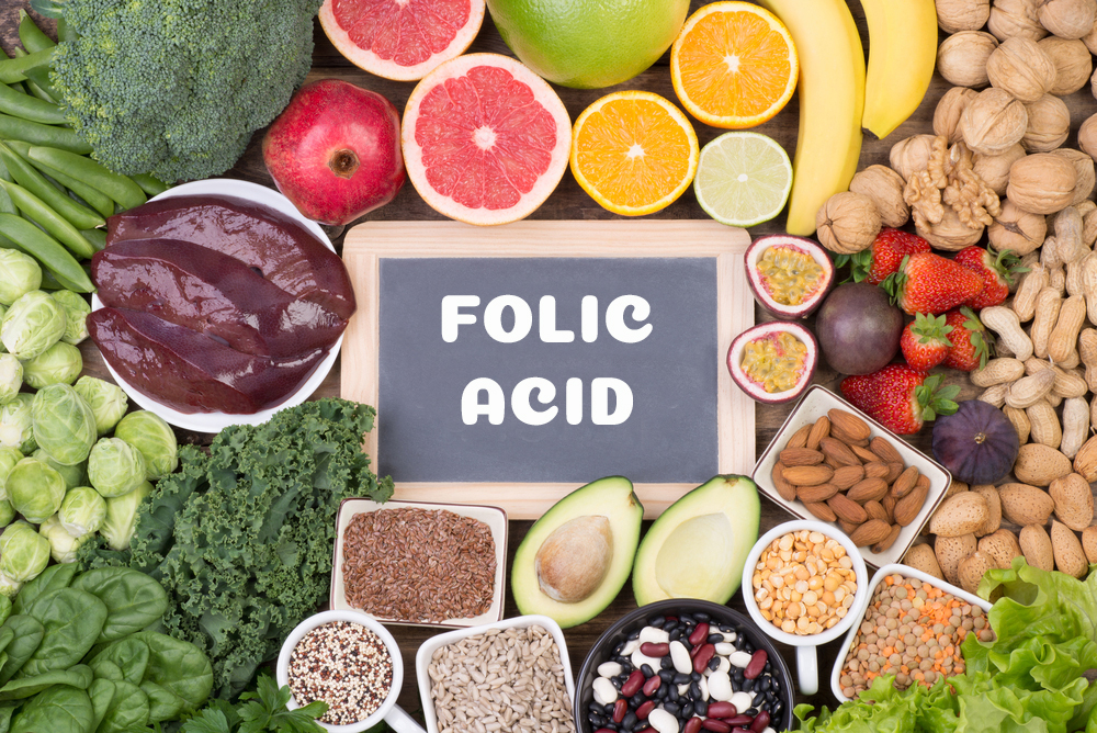 Folic acid in food