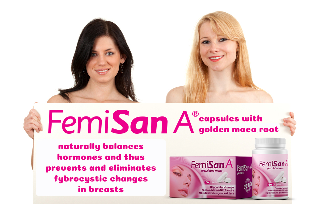 Femisan A with golden maca root