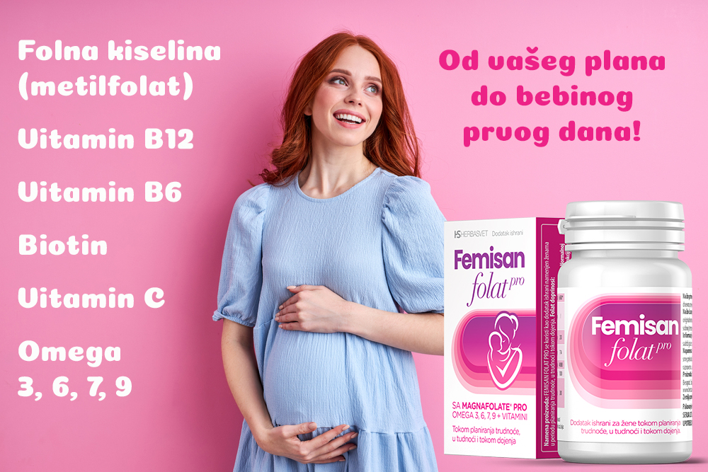 Femisan Folat pro za zdravlje trudnice i bebe