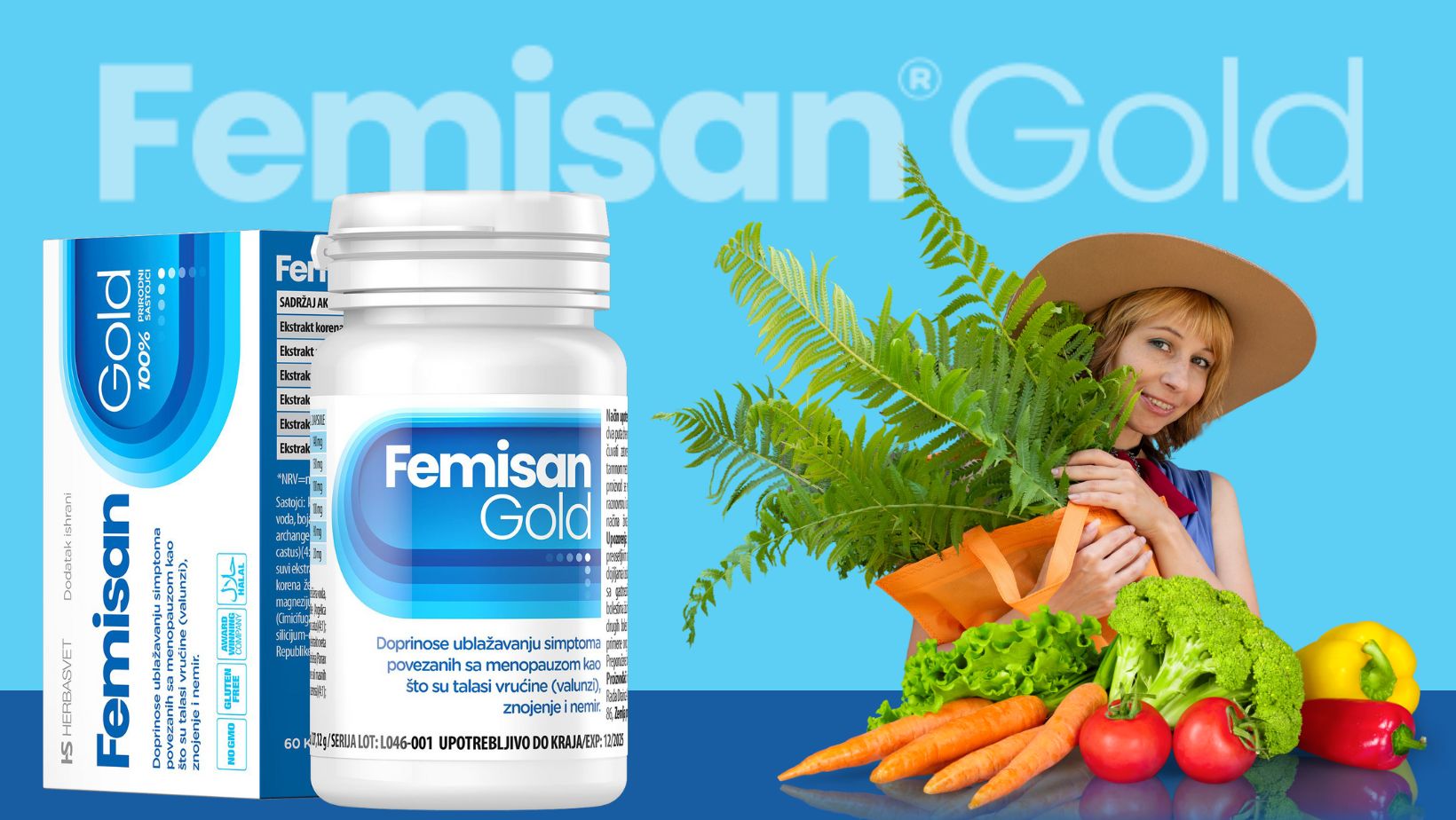 Femisan Gold, žena i povrće