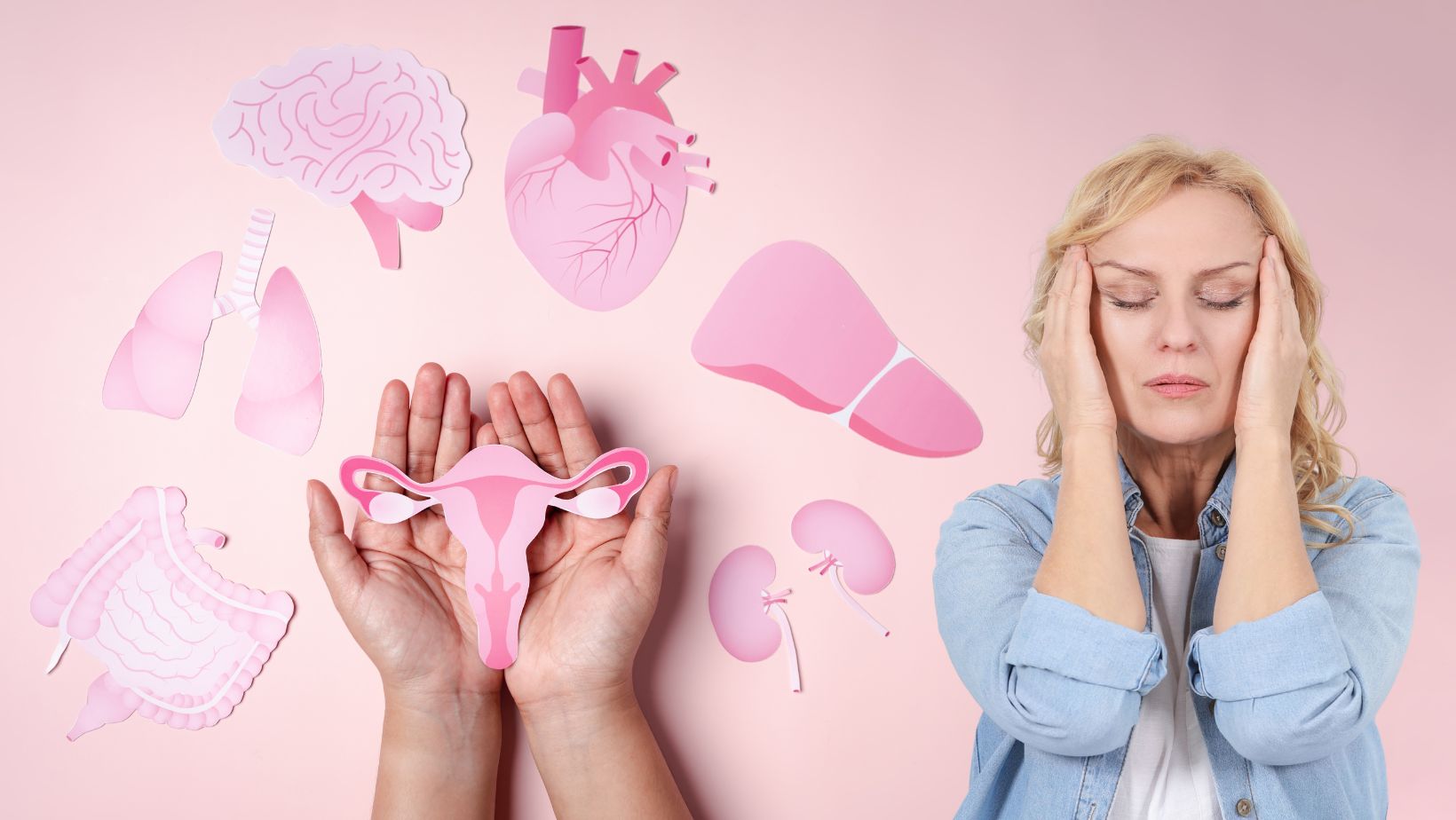 Ilustracija koja pokazuje kako hormonski disbalans utiče na ceo organizam